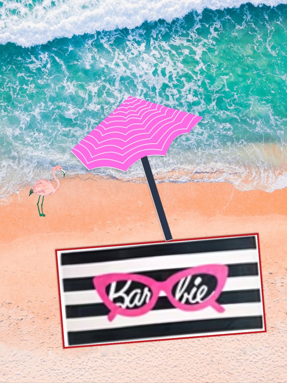 BARBIE SUNNY CHIC BEACH TOWEL